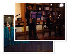 �F�{�s������p�كz�[���M�������[�ɂĉ��t���i